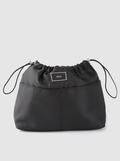 

MANGO Women Black Solid Travel Cosmetic Pouch