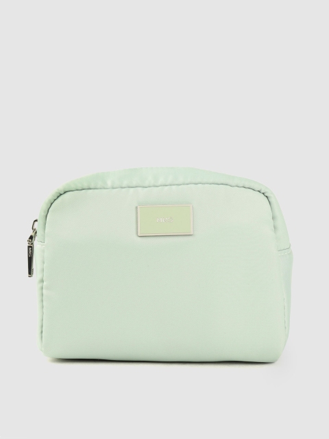 

MANGO Women Green Solid Cosmetic Pouch