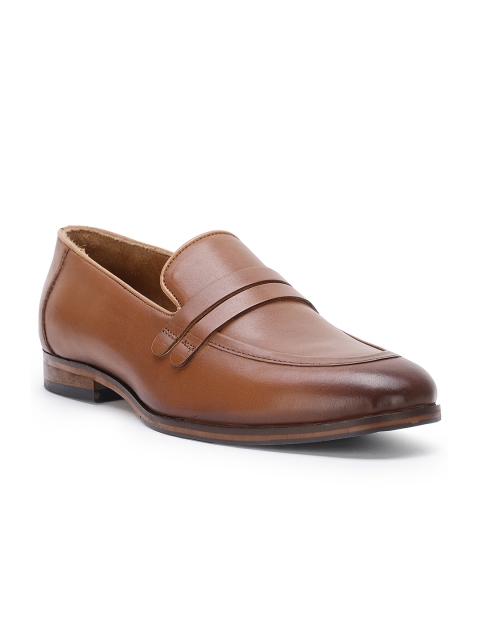 

CASOR Men Tan Brown Solid Formal Slip-Ons