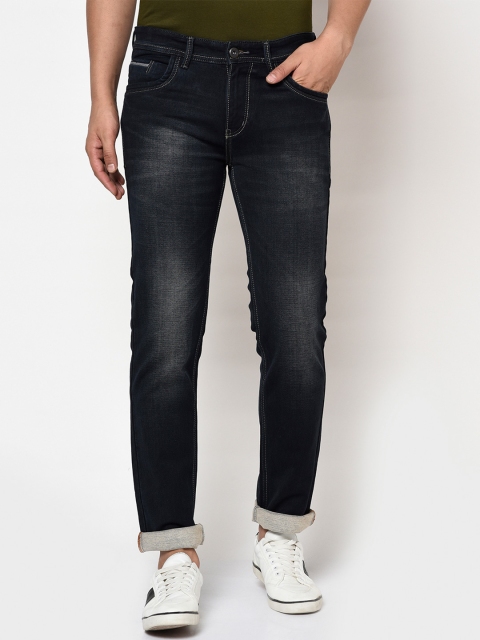 

Octave Men Navy Blue Regular Fit Mid-Rise Clean Look Jeans