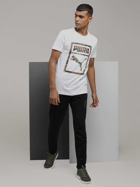 

Puma Men White Printed Camo Box Graphic Tshirt