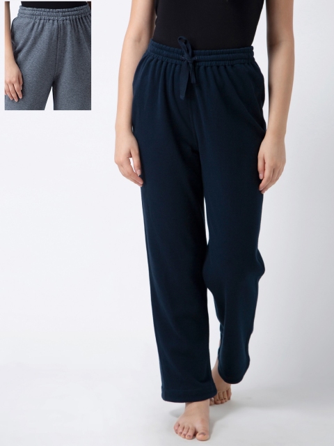 

ADORENITE Women Navy Blue Reversible Lounge Pants