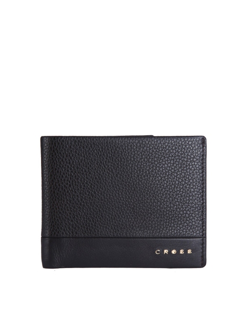 

Cross Men Black Solid Leather Two Fold Wallet