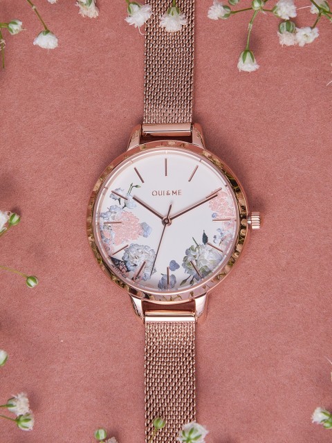 

OUI & ME Women White Petite Fleurette Analogue Watch ME010096