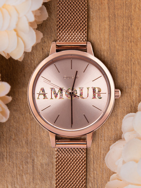 

OUI & ME Women Rose Gold-Plated Analogue Watch ME010043