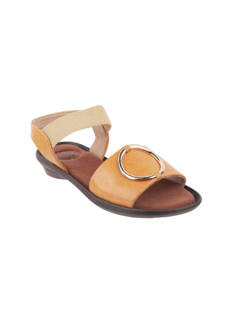 

Catwalk Women Tan Brown Solid PU Open Toe Flats