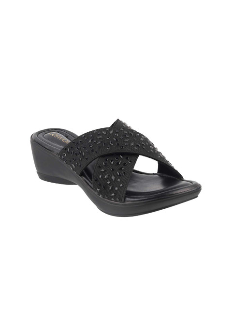 

Catwalk Women Black Embellished Platform Heels