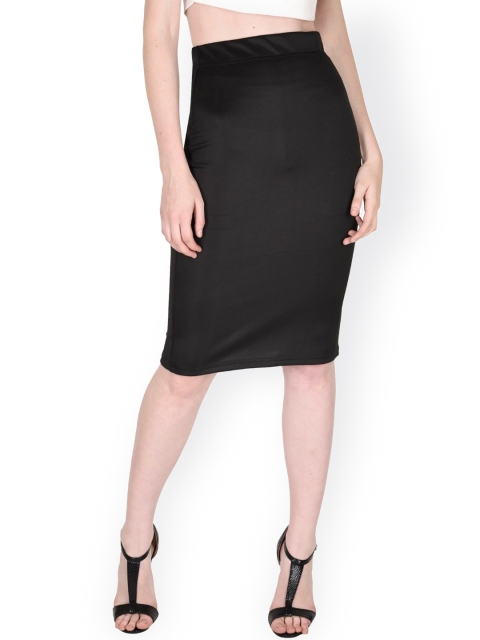 

SASSAFRAS Black Pencil Skirt