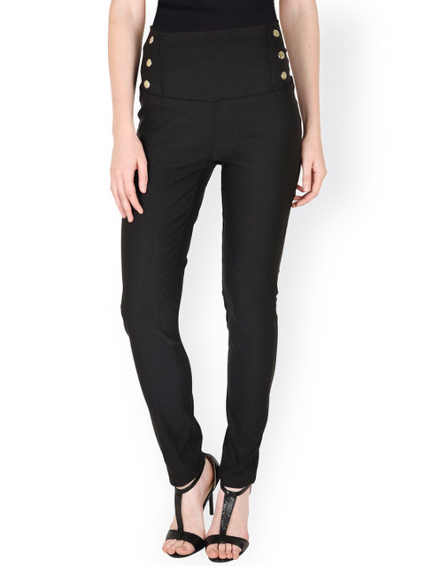 

SASSAFRAS Black Skinny Fit Jeggings