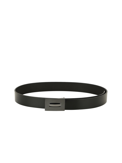 

Red Tape Men Black Solid Leather Belt