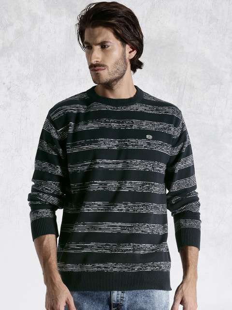 

Roadster Navy & White Striped Sweater, Navy blue