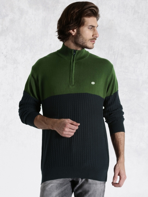 

Roadster Green & Navy Sweater
