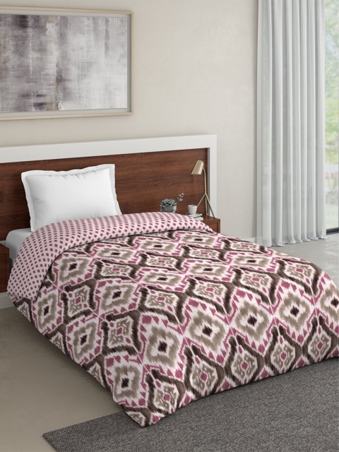 

DDecor Pink & Green Abstract Mild Winter 210 GSM Single Bed Comforter