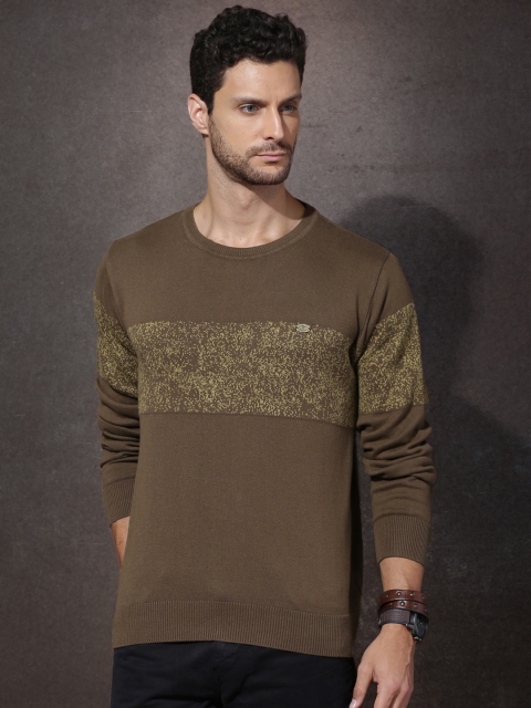 

Roadster Men Brown Sweater