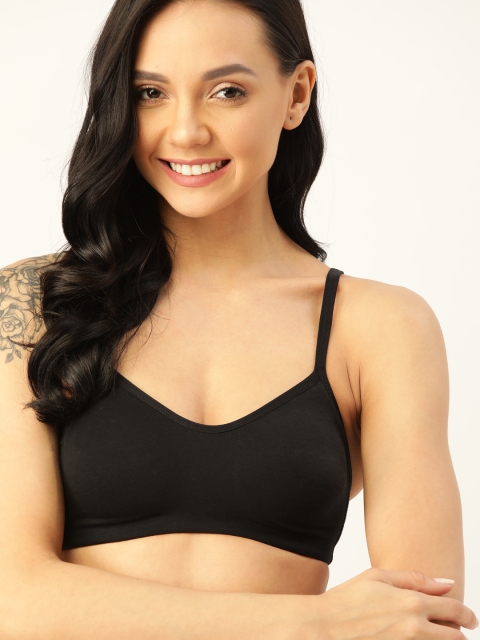 

DressBerry Black Solid Non-Wired Non Padded Everyday Bra DB-PM-SCB-02 C