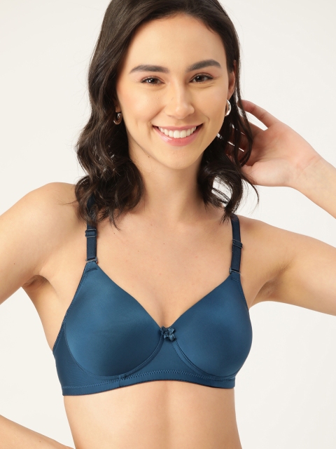 

DressBerry Teal Blue Solid Non-Wired Lightly Padded T-shirt Bra DB-PM-NWP-P-01 G