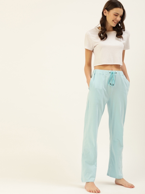 

DressBerry Women Blue Solid Lounge Pants