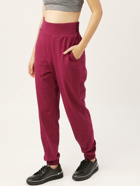 

DressBerry Women Burgundy Regular Fit Solid Joggers