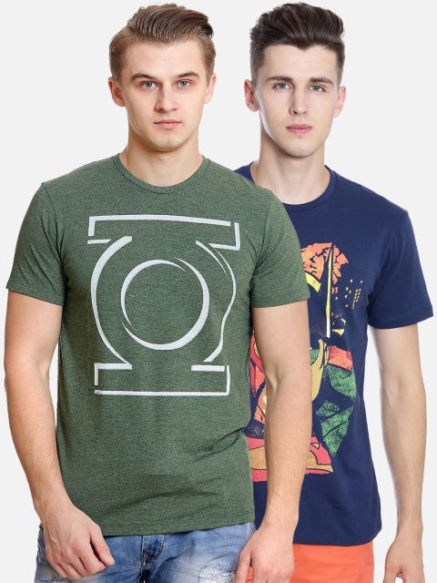 

Free Authority Men Multicoloured Printed Round Neck T-shirt, Multi
