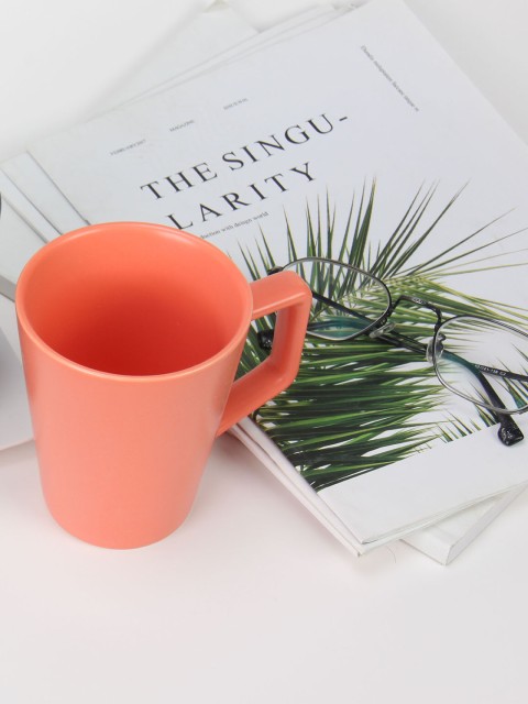 

YOYOSO Set of 2 Orange Solid Simple Glaze Cups