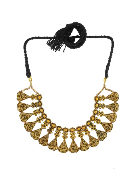 

Silvermerc Designs Gold Plated Antique Choker Necklace