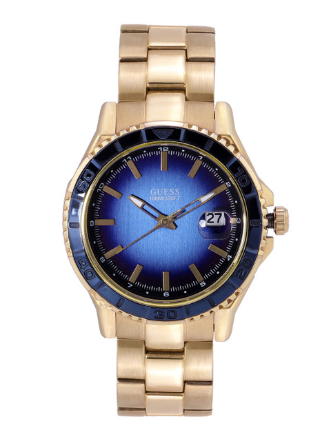 

GUESS Men Navy Blue Gradient Effect Analogue Watch W0244G3