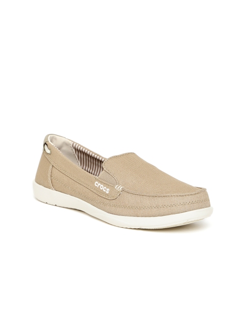 

Crocs Women Beige Slip-On Sneakers