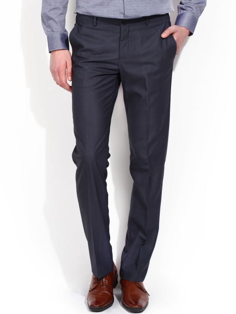 

Blackberrys Navy Smart Fit Formal Trousers, Navy blue