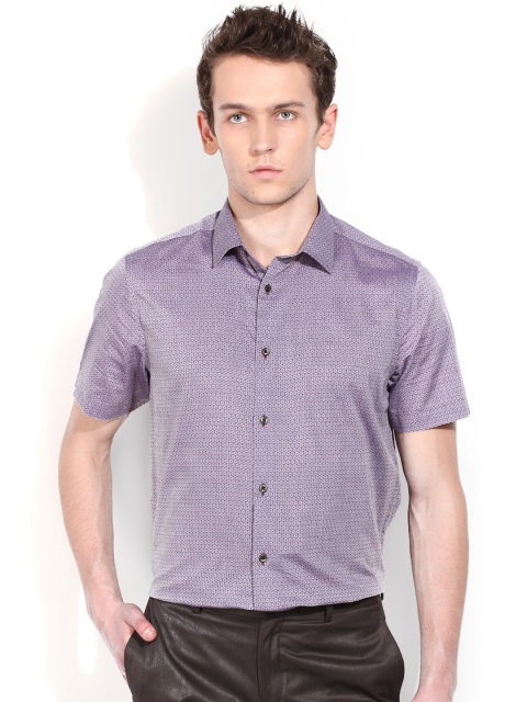 

Blackberrys Lavender Printed Slim Fit Formal Shirt
