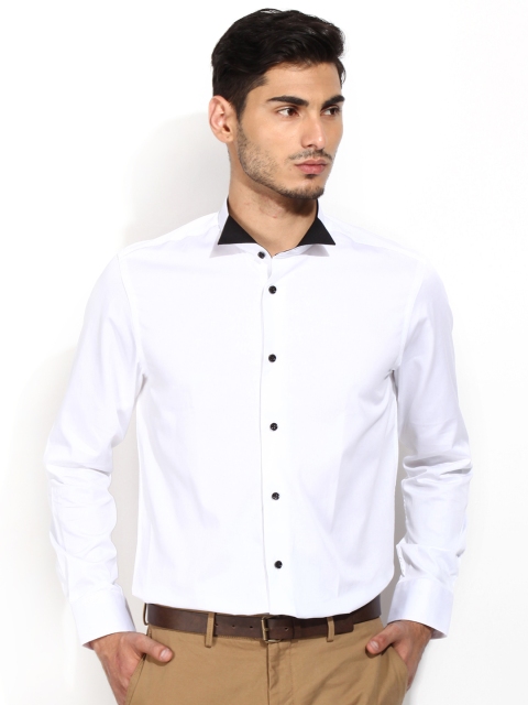 

Blackberrys White Slim Fit Casual Shirt