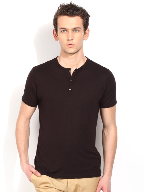 

Blackberrys Black Skinny Fit Henley T-shirt