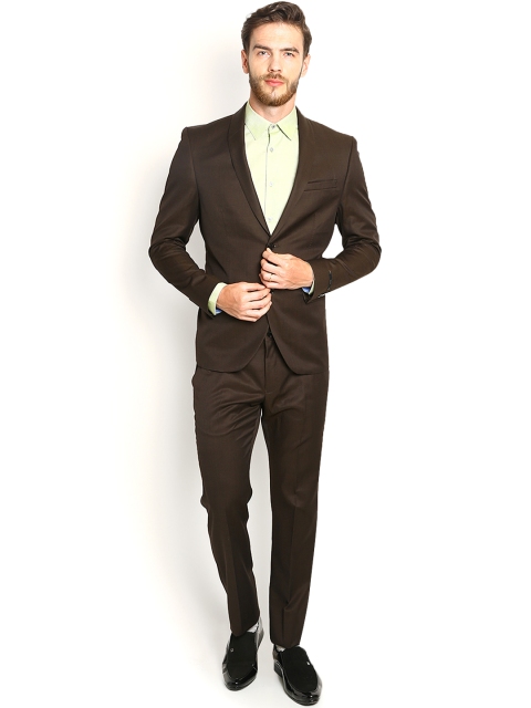 

Blackberrys Brown Slim Fit Single-Breasted Suit
