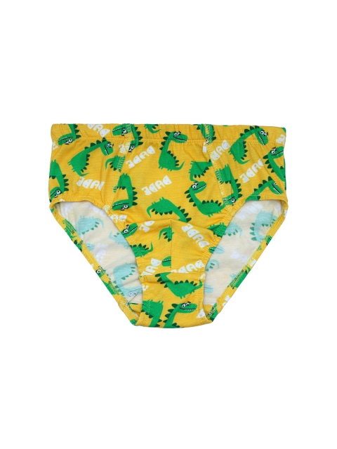 

DChica Boys Yellow & Green Printed Basic Brief DCBFNV6420/4-5