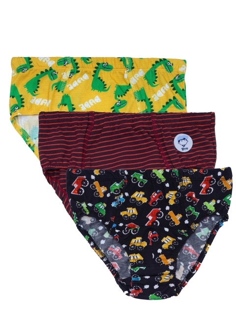 

DChica Boys Pack of 3 Printed Basic Briefs DCBFNV6403/14-16, Navy blue