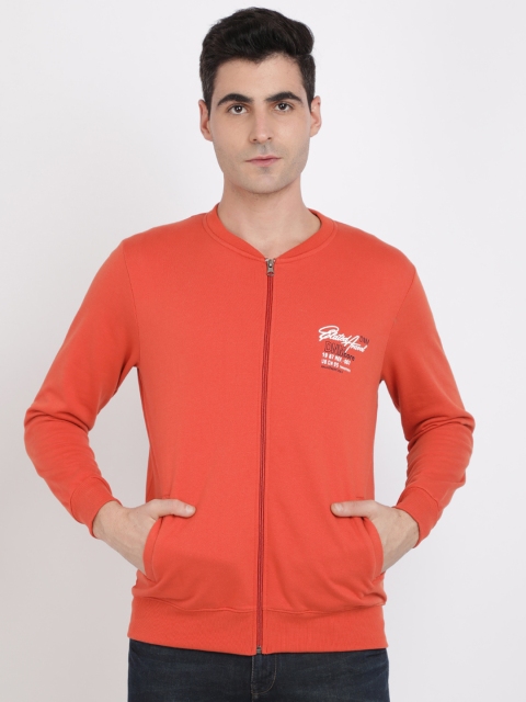 

IVOC Men Orange Solid Sweatshirt