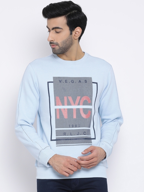 

Richlook Men Blue & Grey Printed Sweatshirt