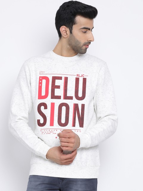 

Richlook Men Off-White Printed Sweatshirt
