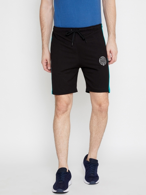 

Duke Men Black Solid Regular Fit Sports Shorts
