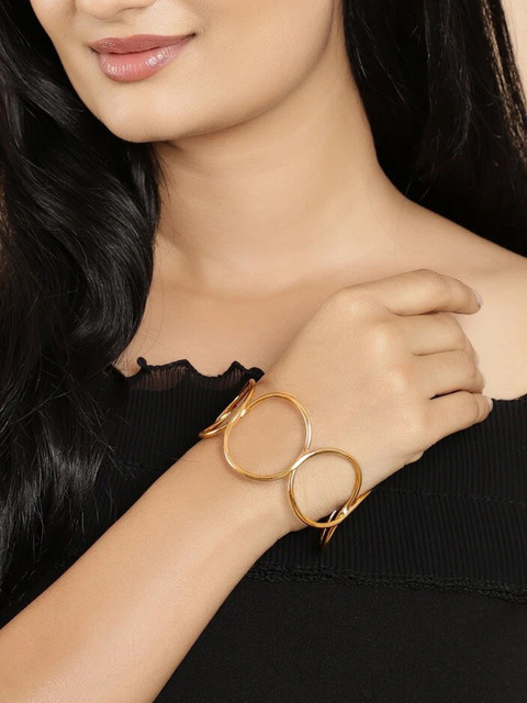 

Rubans Gold-Plated Openable Cuff Bracelet