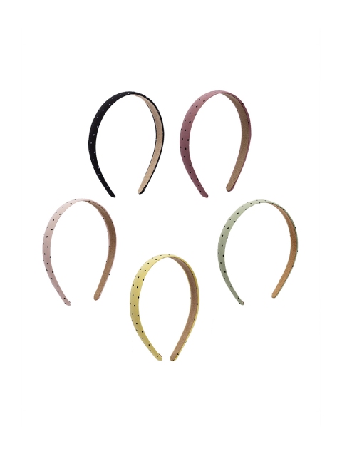 

Stoln Girls Set of 5 Multicoloured Printed Hairbands, Black