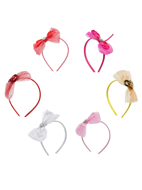 

Stoln Girls Set of 6 Bow Hairband, Red