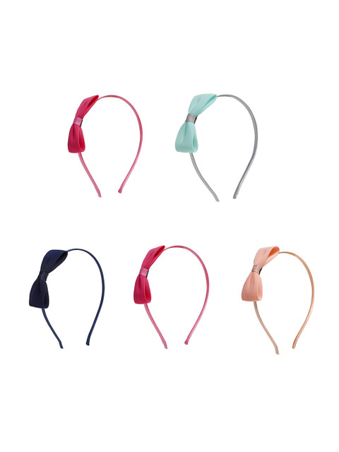 

Stoln Girls Pack of 5 Flower Style Hairbands, Pink
