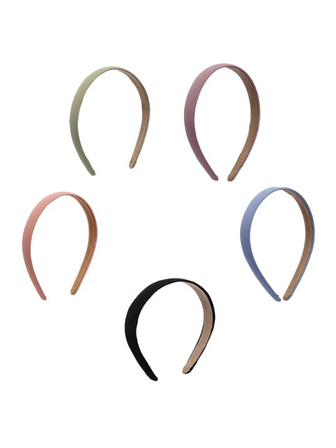 

Stoln Girls Set of 5 Solid Hairbands, Pink