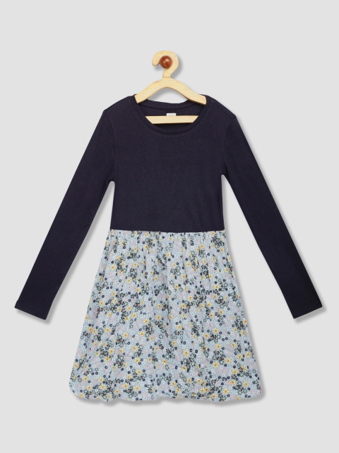 

GAP Girls Blue Printed A-Line Dress