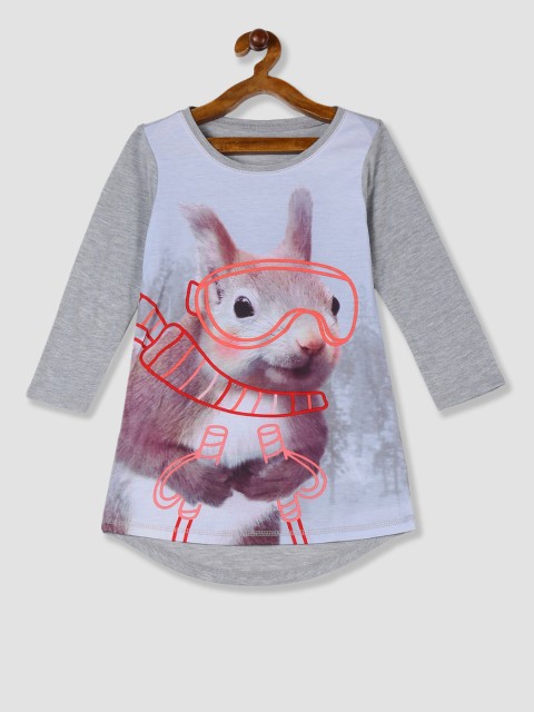 

GAP Girls Grey Printed Sleep shirt