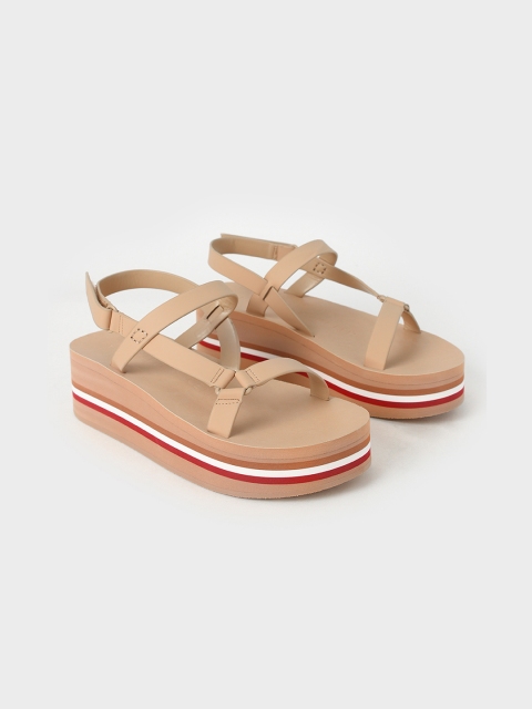 

CHARLES & KEITH Women Nude-Coloured Solid Heels