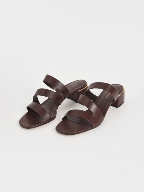 

CHARLES & KEITH Women Brown Solid Heels