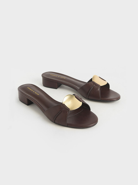 

CHARLES & KEITH Women Brown Solid Heels