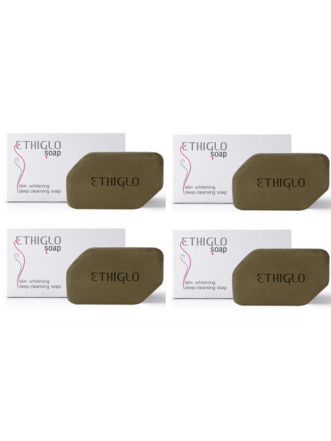 

ETHIGLO Set of 4 Skin Whitening Soaps, Brown