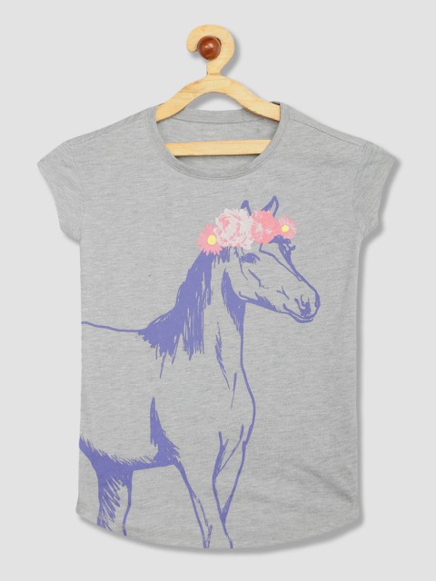 

GAP Girls Grey Printed A-Line Dress